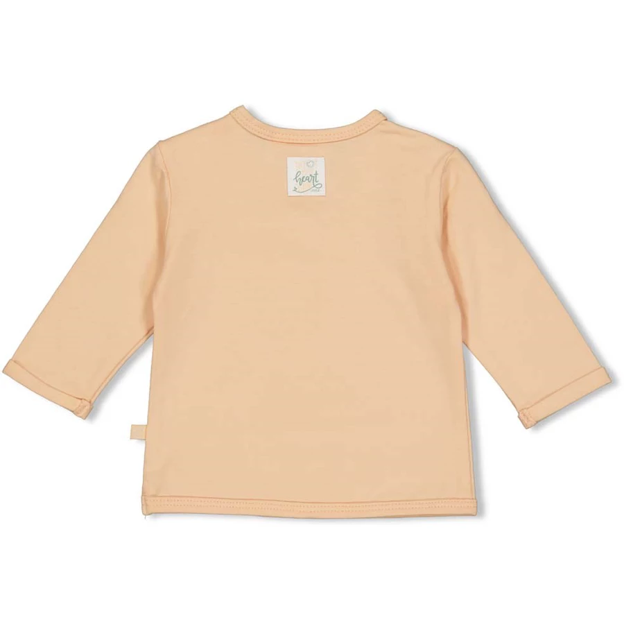 Feetje Longsleeve I Love You Hearts pfirsich