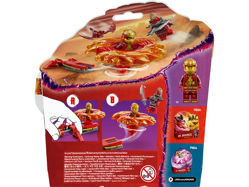 LEGO® Ninjago Kais Drachen-Spinjitzu-Spinner 71823 Spielset mit Spinner und 2 Minifiguren