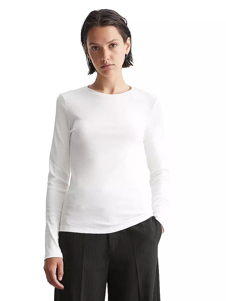 MARC O' POLO DENIM Langarmshirt  weiss