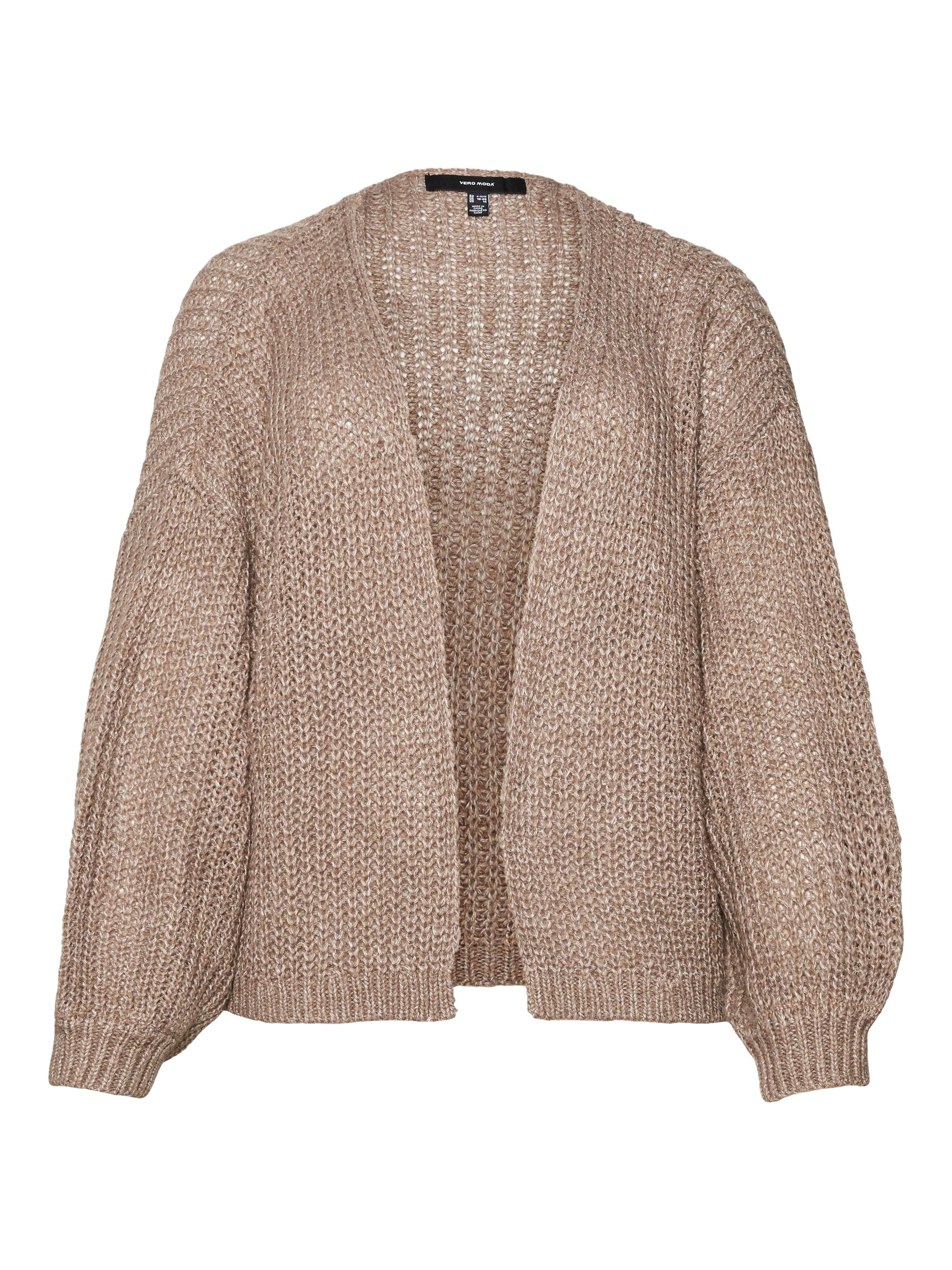 THUNDER - Gilet droit en maille | Marron