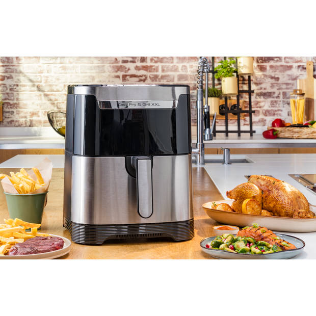 Tefal EY801D airfryer Easy Fry&Grill XXL rvs 6,5L