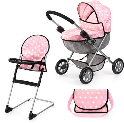 Bayer Design Dukkevogn Cosy Sett, Soft Pink