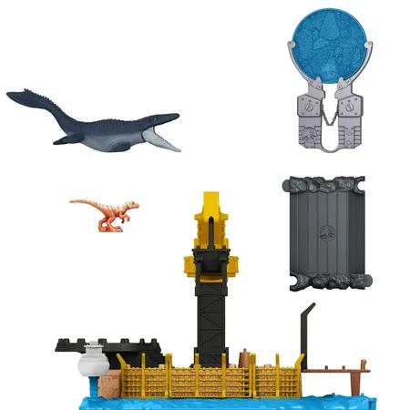 Mattel Jurassic World Minis Spielset Mosasaurus Mayhem