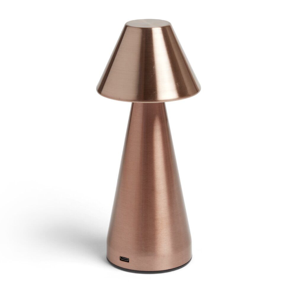 Lampe de table Conni USB tactile orange Ø9,5xH22,5cm