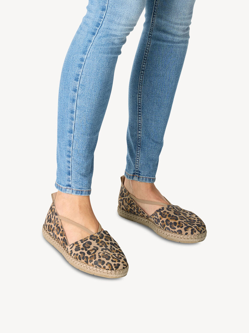 Leren Espadrilles - bruin
