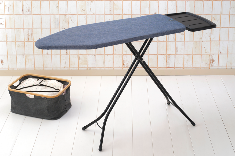 Strijkplank C, 124x45 cm, solide stoomunithouder - Denim Blue