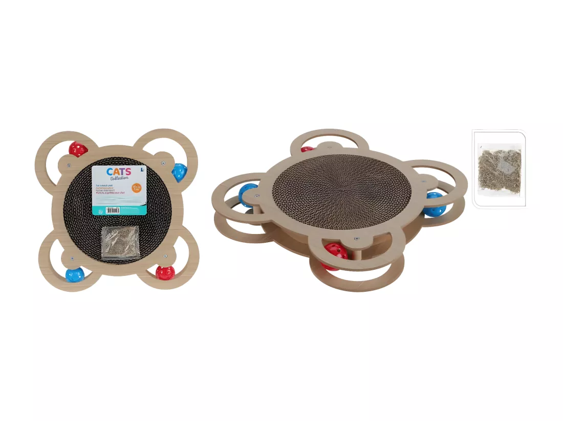 Tapis à gratter pour chat naturel 35x35x5 cm