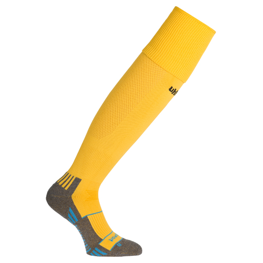 Meias Team Pro Player, amarelo milho/preto, Uhlsport
