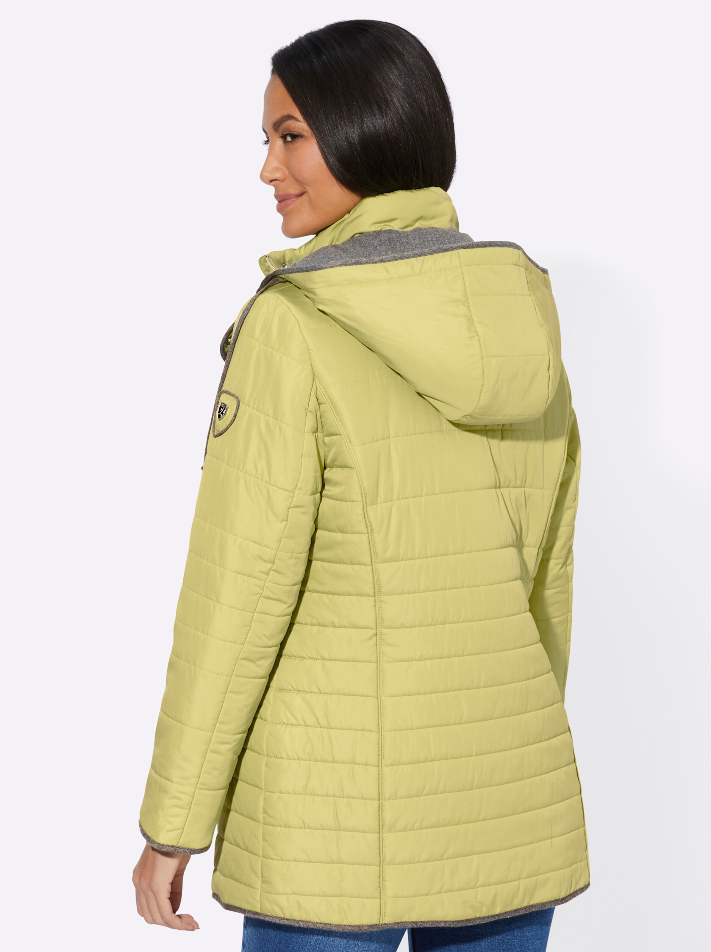 Steppjacke in lindgrün