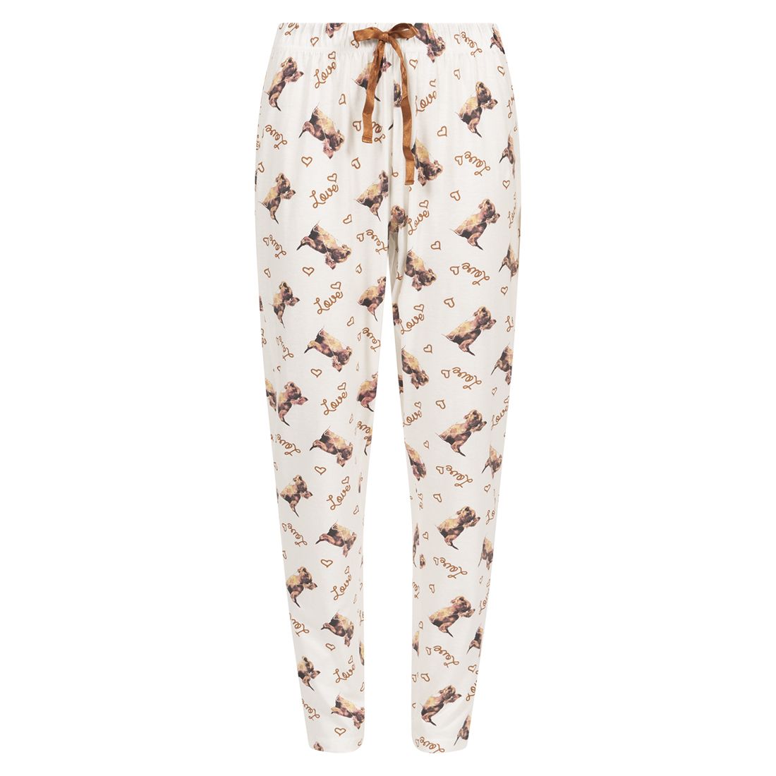 Pyjamasbukse med print Love Me