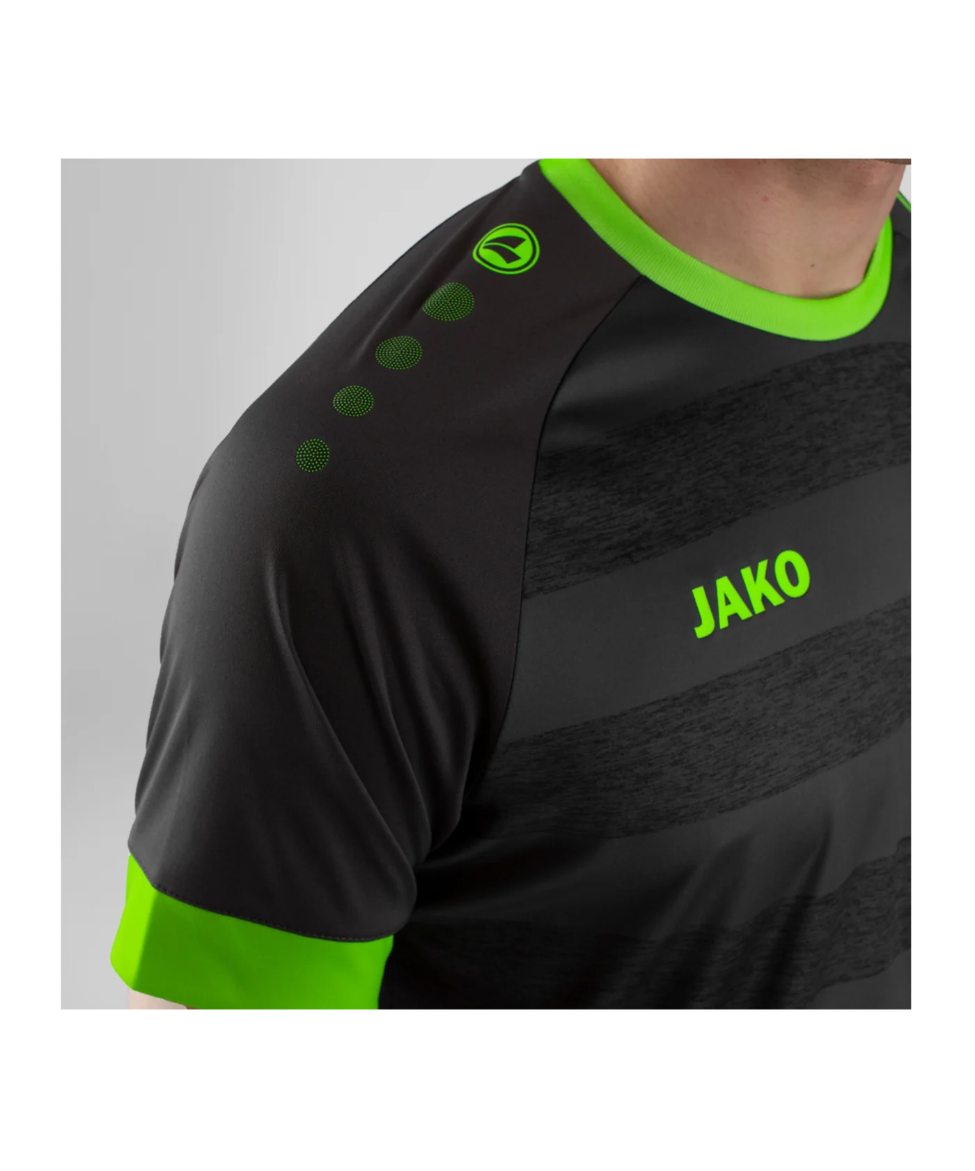 JAKO Celtic Melange KA Trikot Grau Grün F833