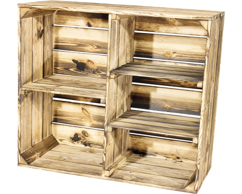 Gevlamd houten kast 77x68x35 cm