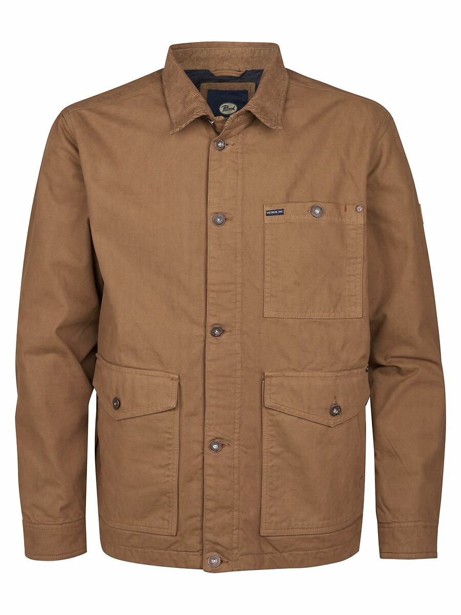 INDÚSTRIAS PETROLÍFERAS<br>Jaqueta com gola de camisa