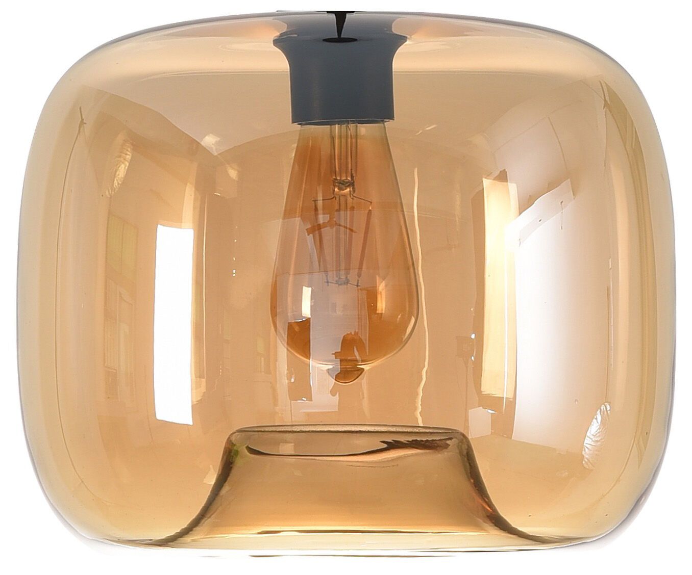 ARTDELIGHT PRESTON Lampenschirm - Orange / H: 20.0 cm x D: 28.0 cm