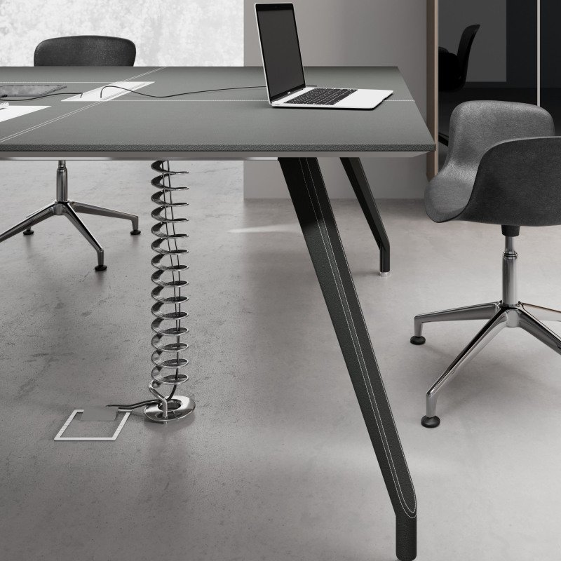 Goulotte passe-câbles verticale extensible universelle de 68 à 110 cm