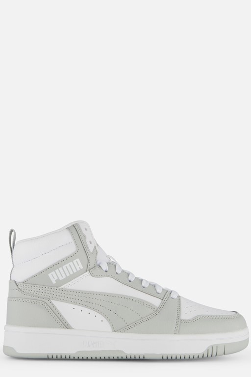 Puma Rebound v6 Sneakers wit Imitatieleer