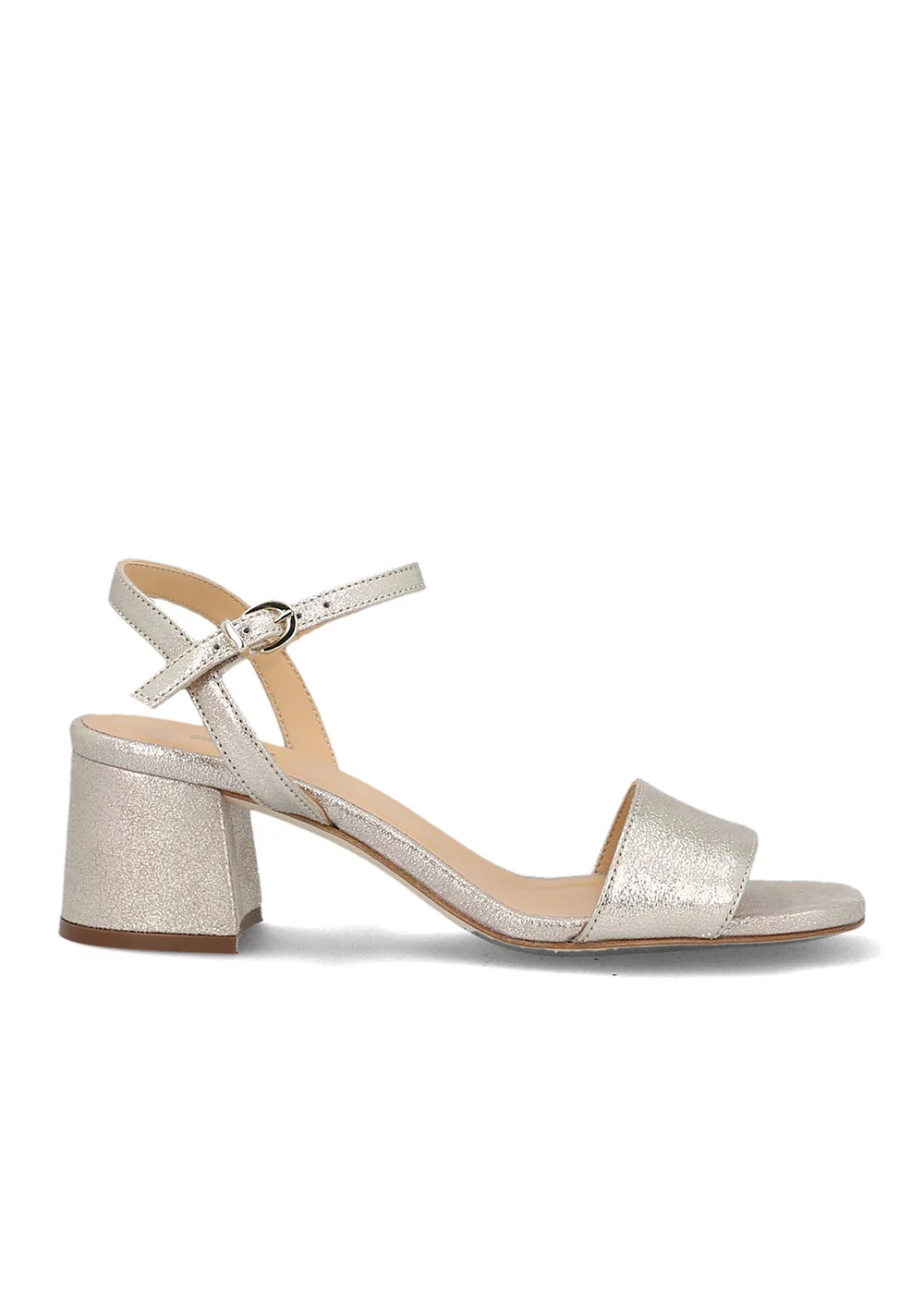 SANDALE JACYNTHE CUIR METALLISE