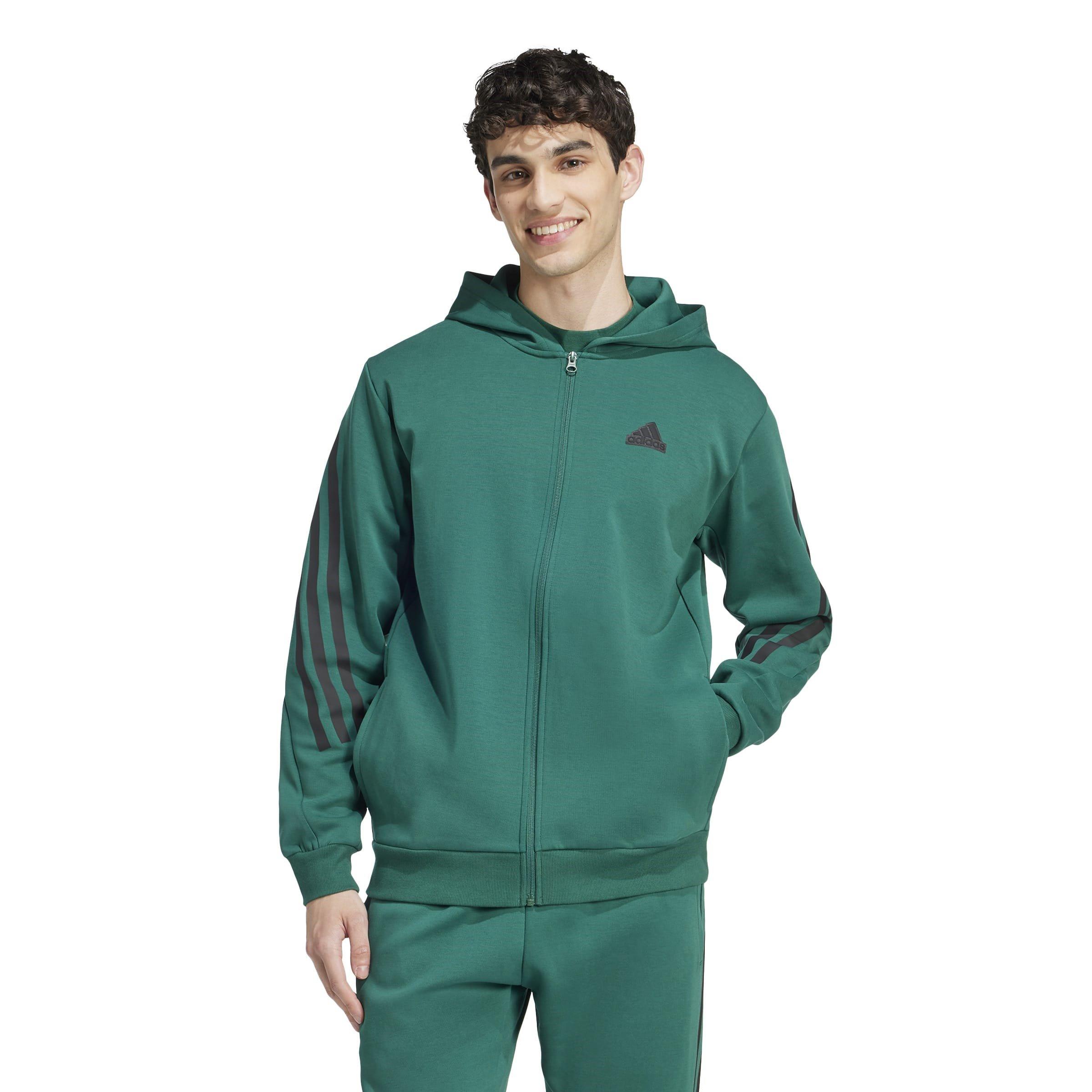 adidas Future Icons 3 Stripes Full Zip Hoodie Mens