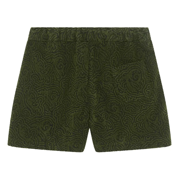 OAS Short Eponge Squiggle Terry | Vert kaki