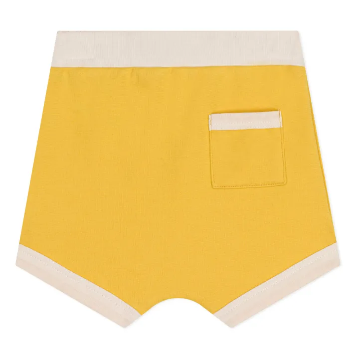 Petit Bateau Short Mimosa Molleton | Jaune moutarde