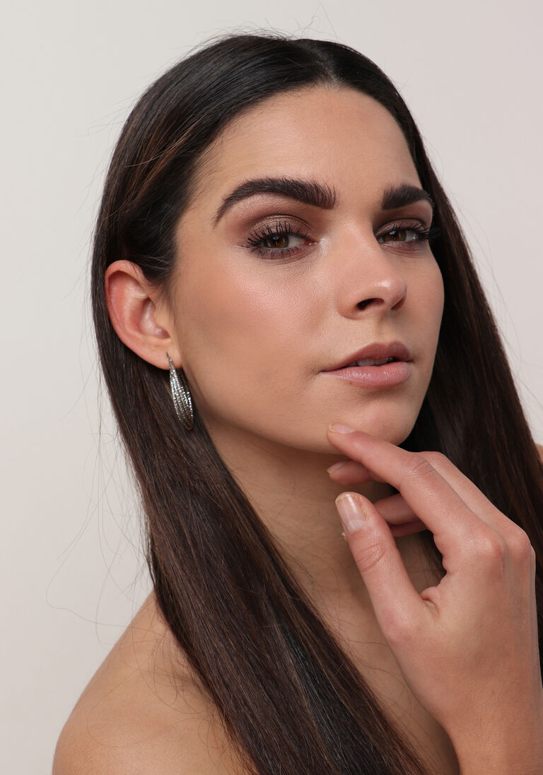 NOTRE-V zilveren notre-v oorbellen earring double ring
