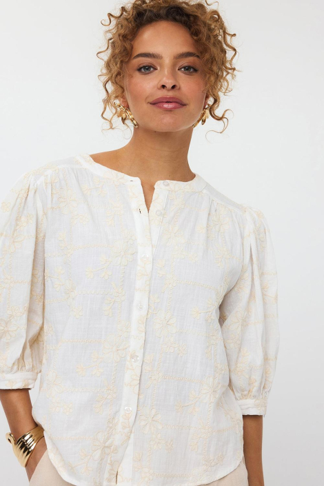 Ydence witte dames blouse