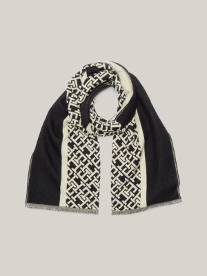 Cachecol de lã com monograma TH Essential Chic
