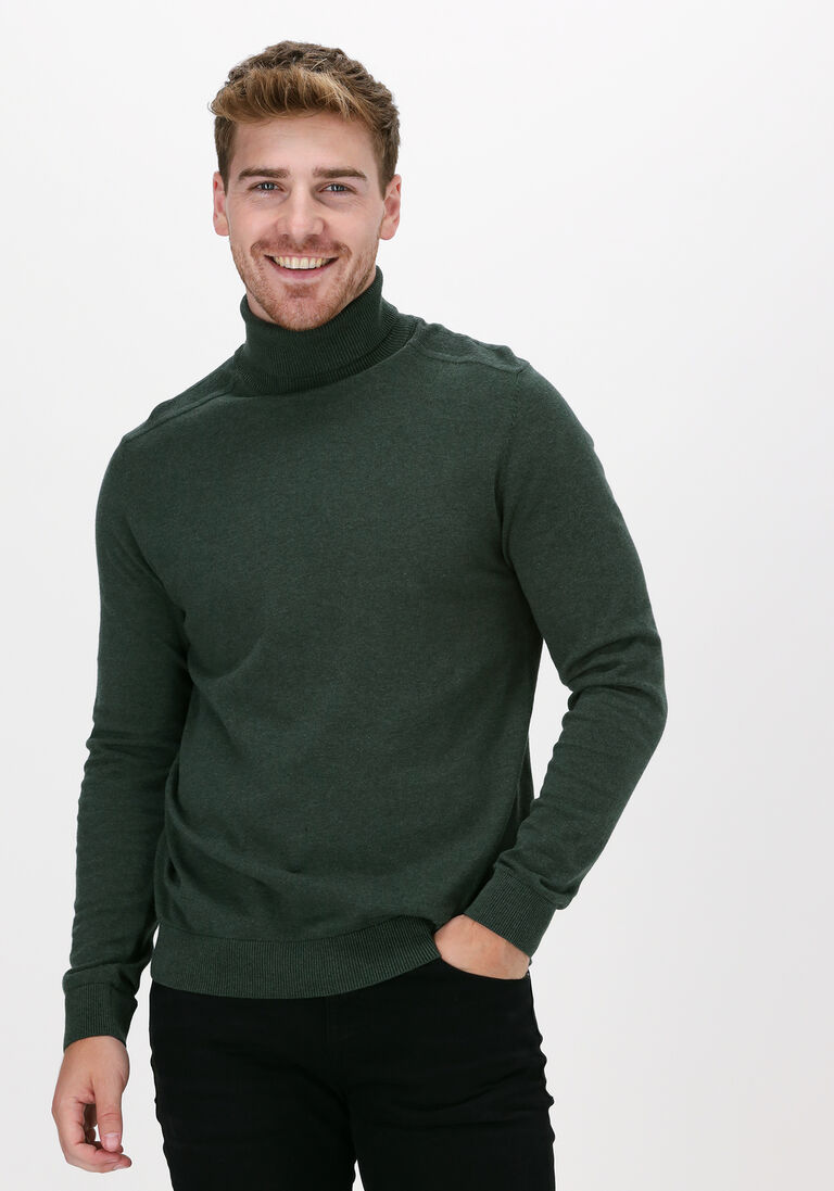 SELECTED HOMME donkergroene selected homme coltrui slhberg roll neck