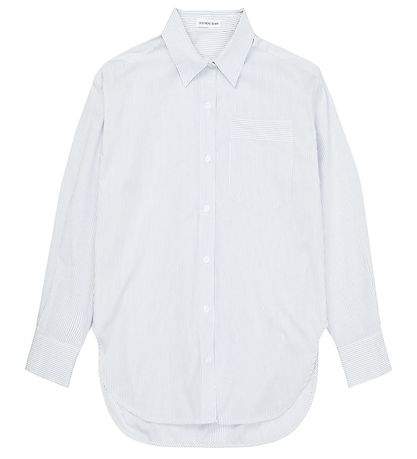 Designers Remix Hemd - Oversized - Aiden - White/Blue Streifen
