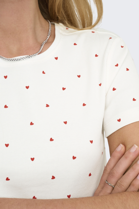 Only witte dames t-shirt