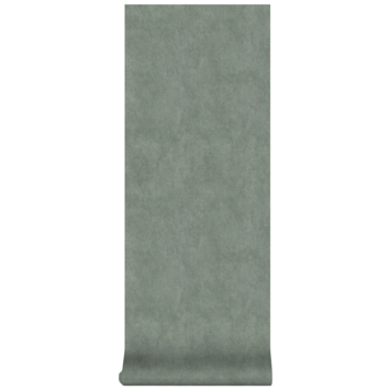Le Noir & Blanc vliesbehang textiel uni groen (dessin 113286)