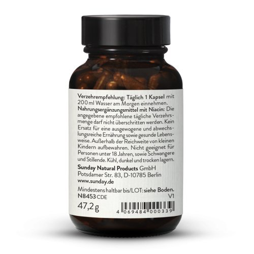 Sunday Natural Products  Original Niagen ®300Nicotinamid-Ribosid