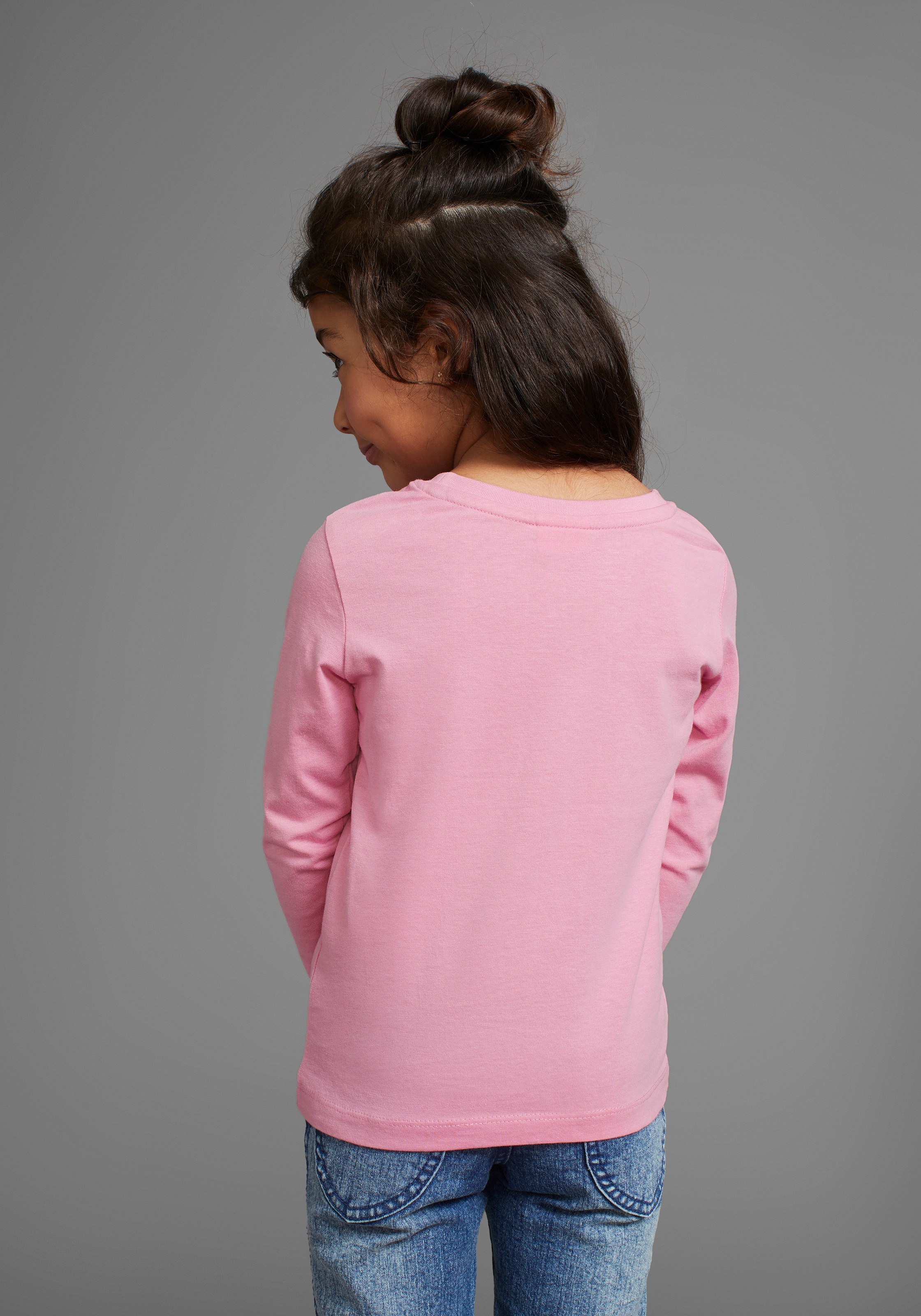 KangaROOS Langarmshirt »für kleine Mädchen«, , süsser Logo-Druck