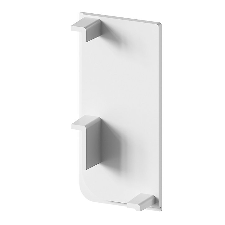 Lot de 2 embouts de rails pour plan de travail blanc Caraway Innovo GoodHome