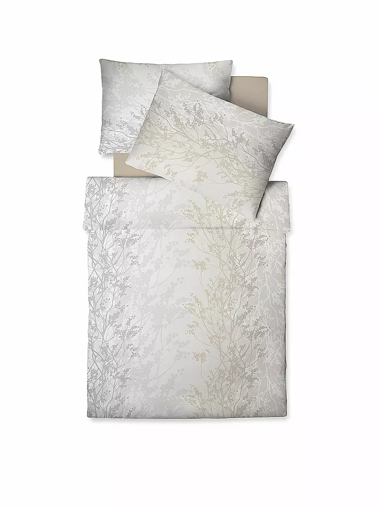 FLEURESSE Jersey Bettwäsche Topas 70x90cm/140x200cm Alabaster creme