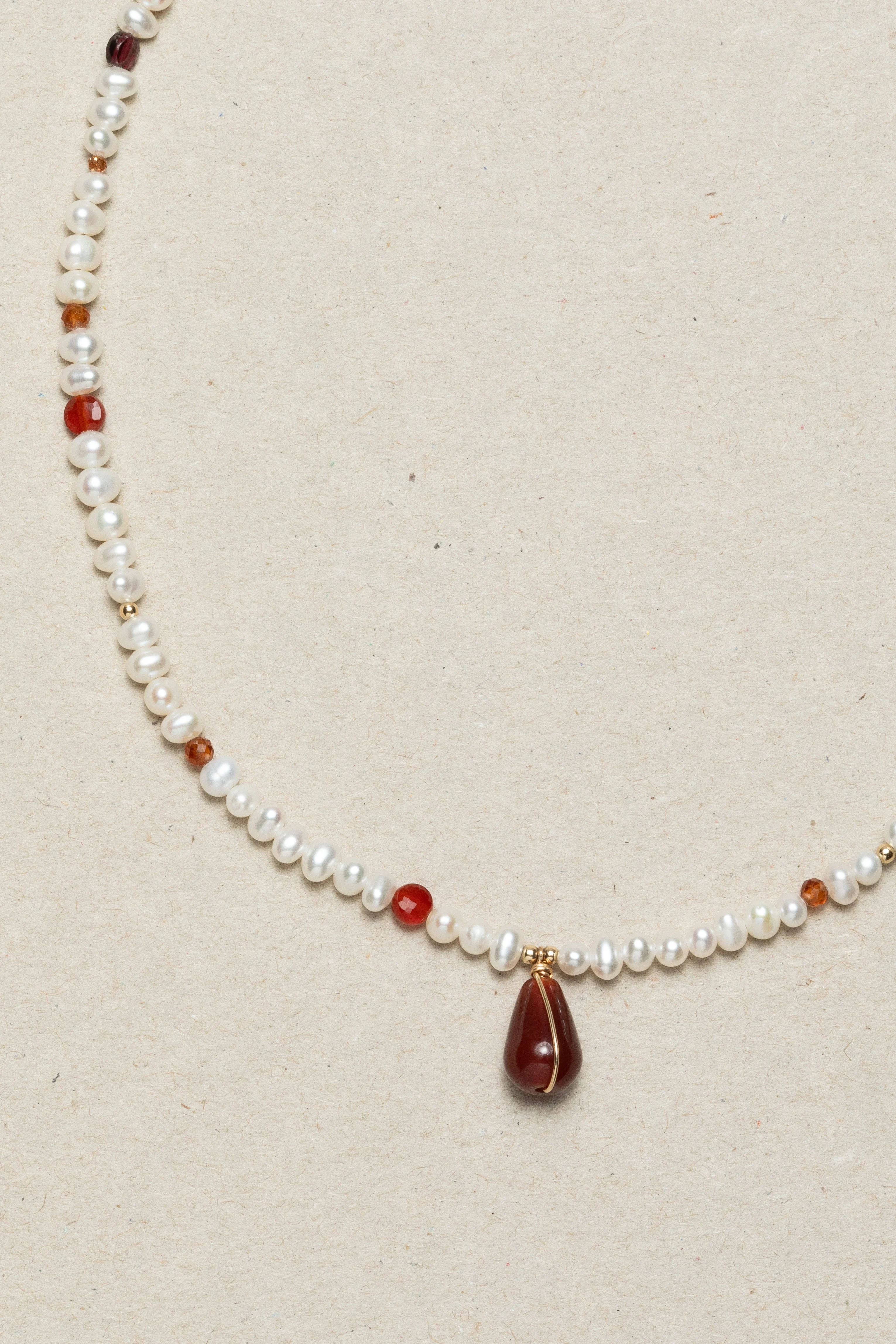 Collier joumana - flamme | Rouge