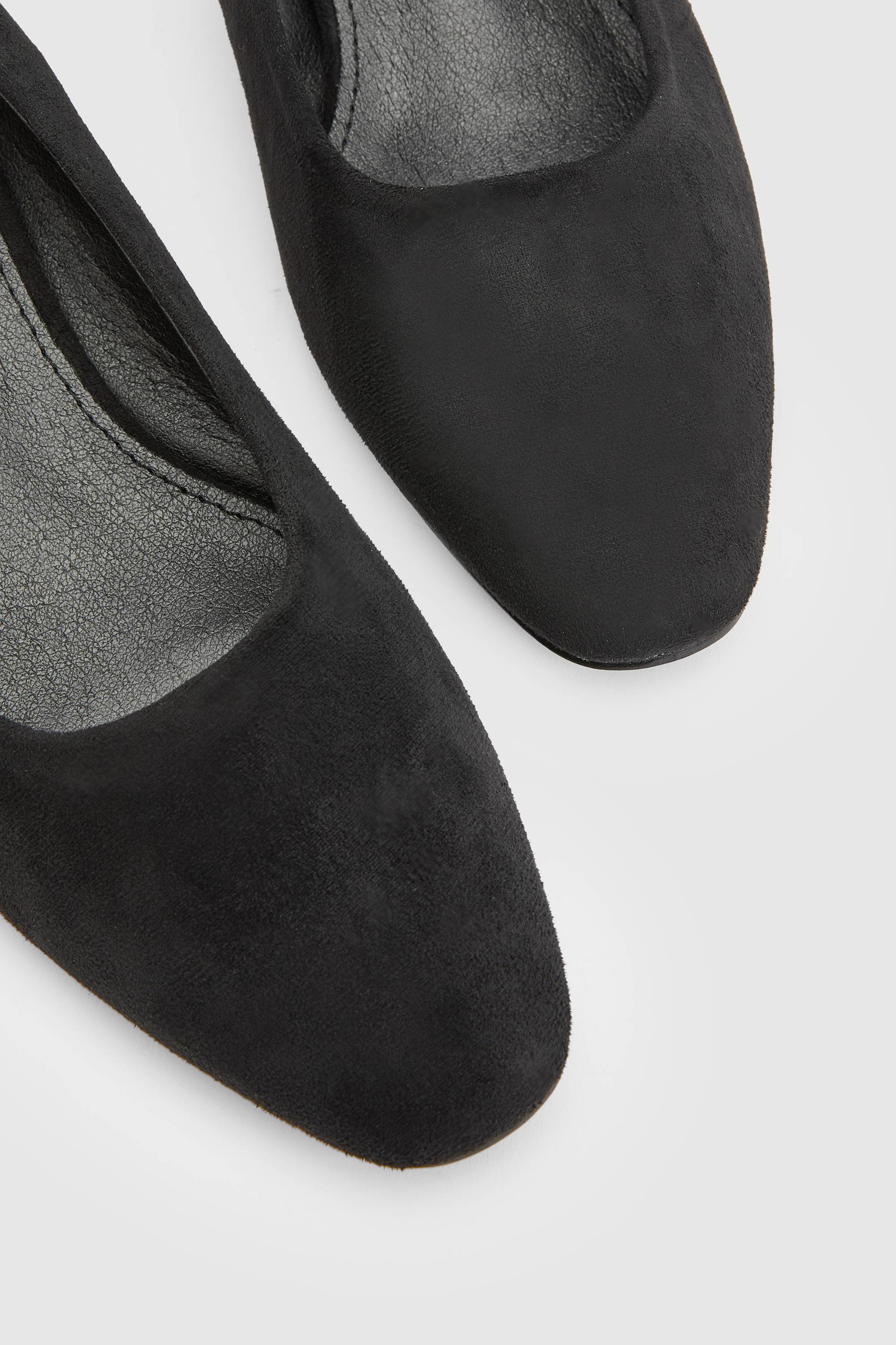 Wallis Ballerines Layla À Talon Bloc Bas En Synthétique Avec Dos Élastiqué