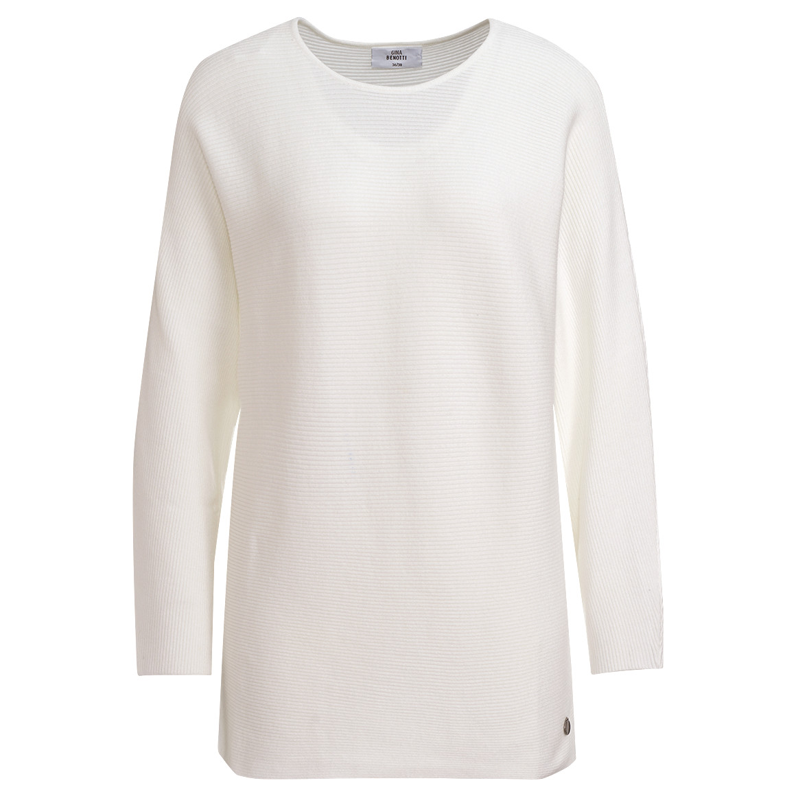 Gina Benotti Damen Strickpullover aus Viskose-Mix cremeweiss
