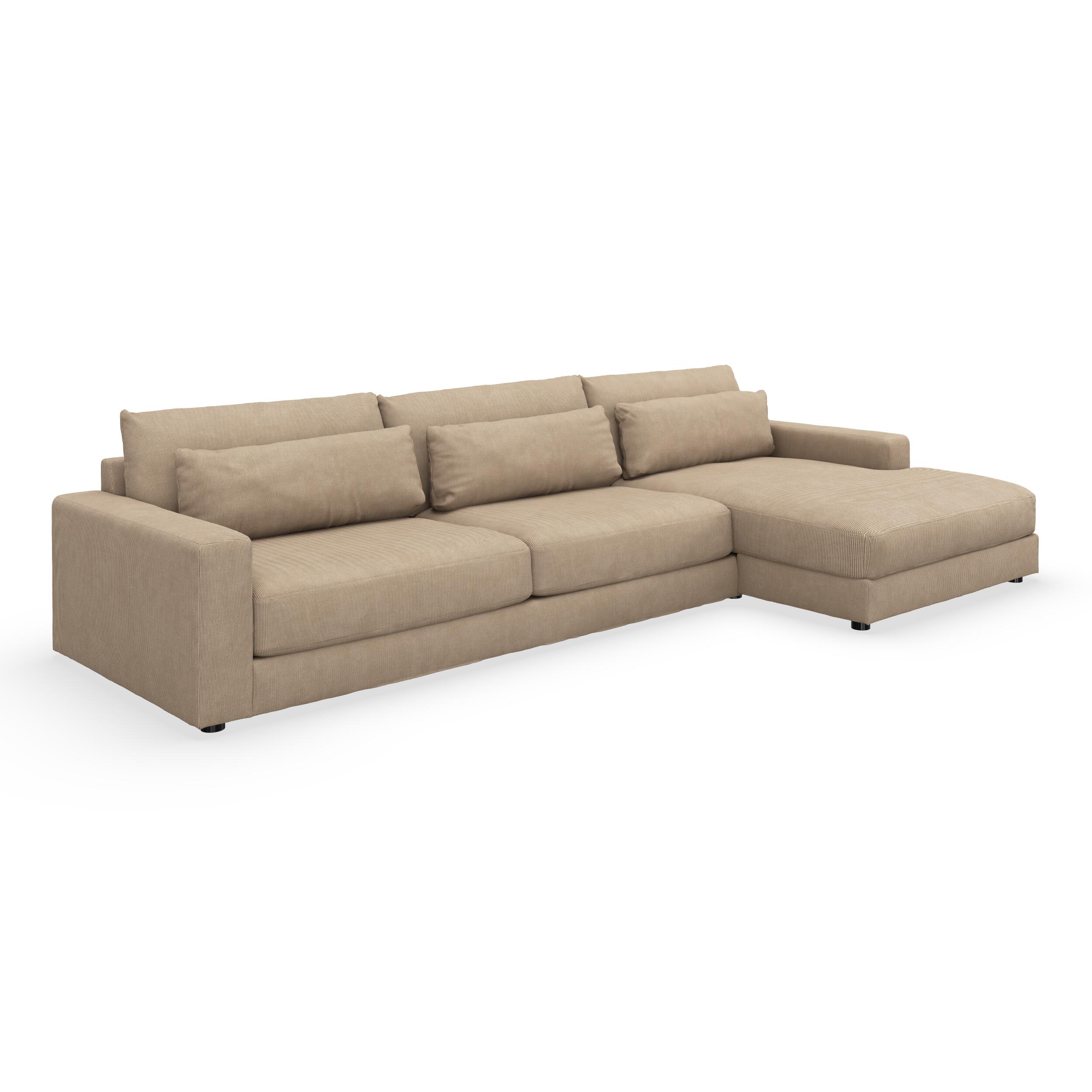 Halmstad højrevendt sofa med chaiselong