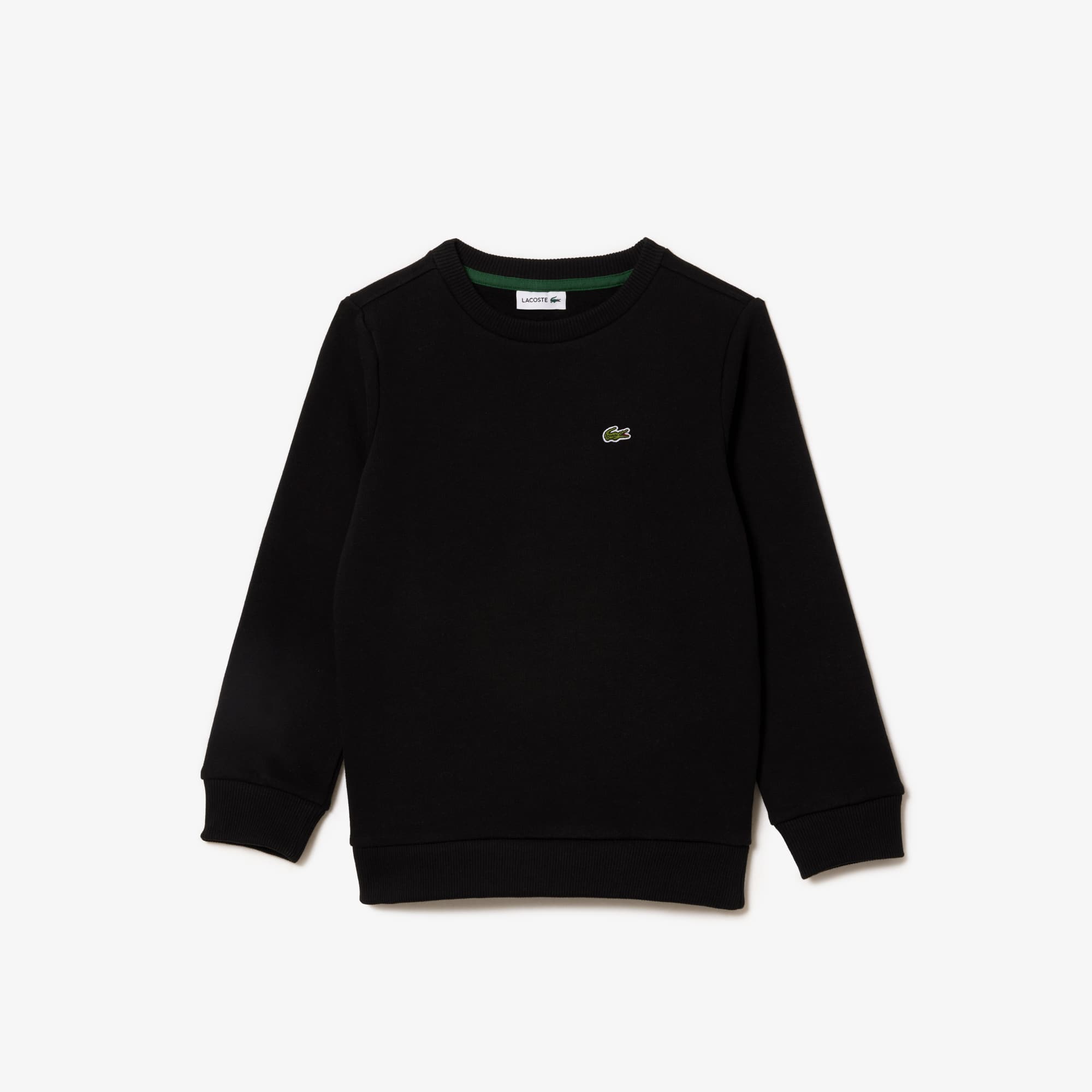 Sweatshirt enfant Lacoste en molleton de coton biologique Pullovers & Sweatshirts - Noir - Lacoste - Enfant