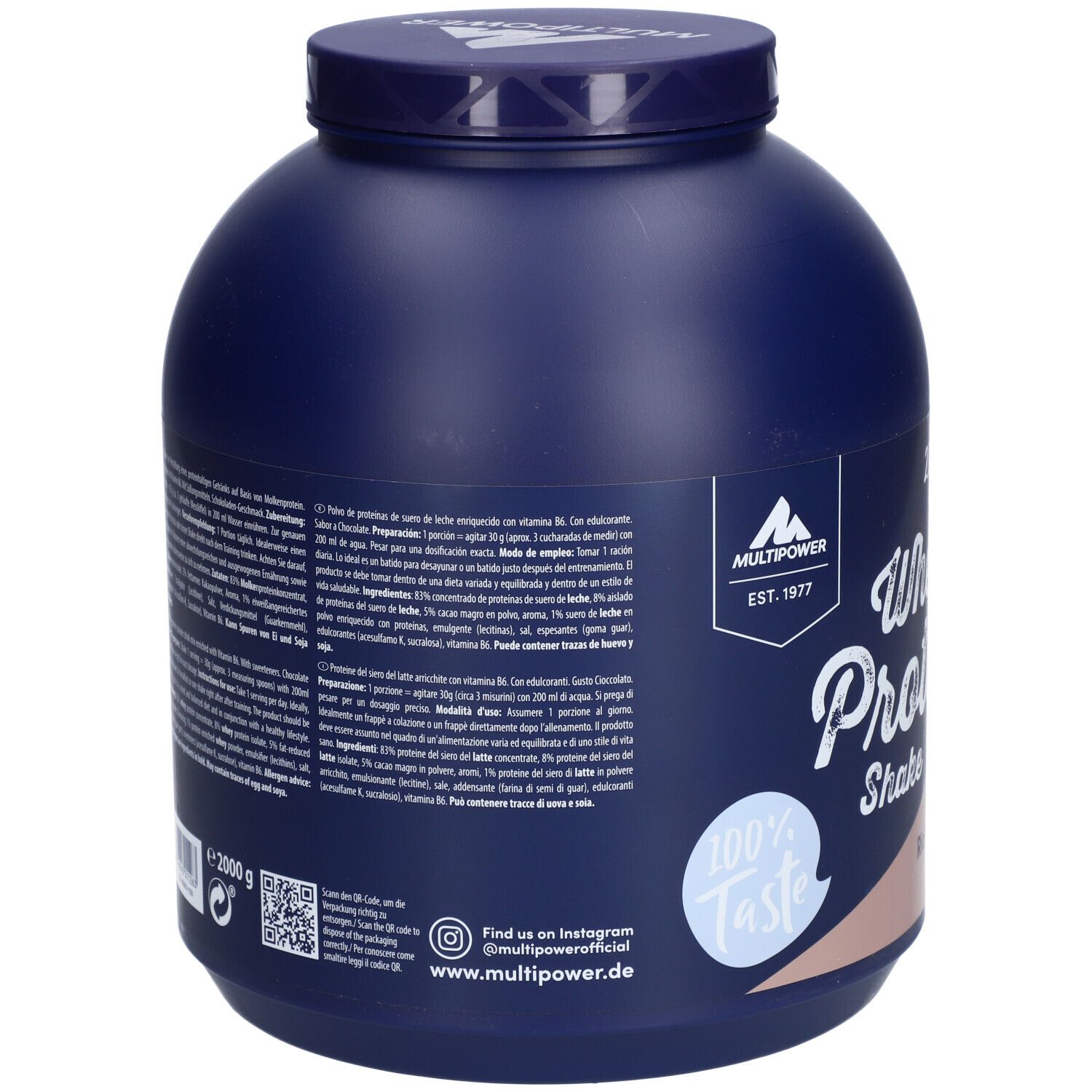 Multipower® 100 % Pure Whey Protein Schoko