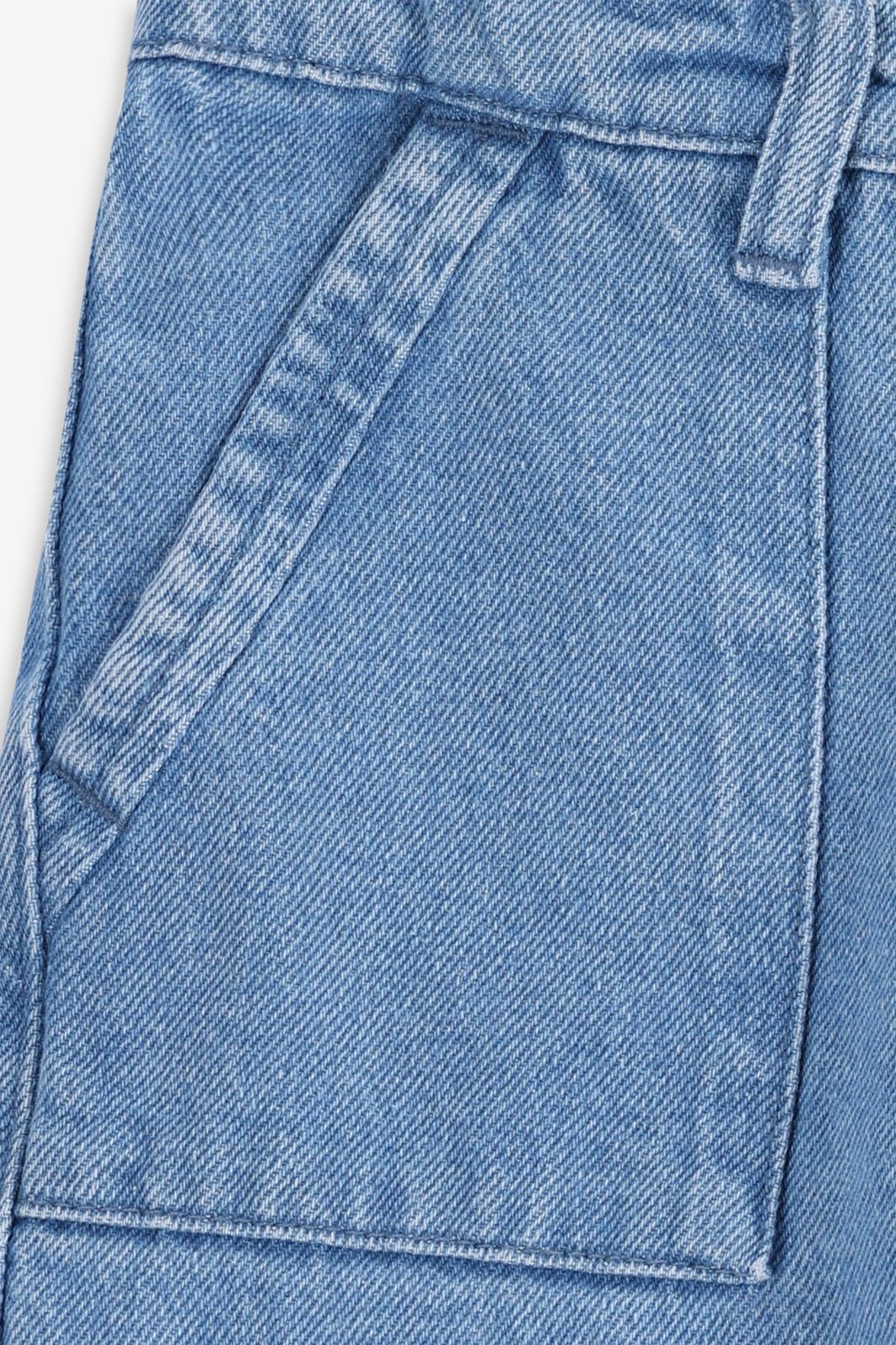 Blauwe cargo broek