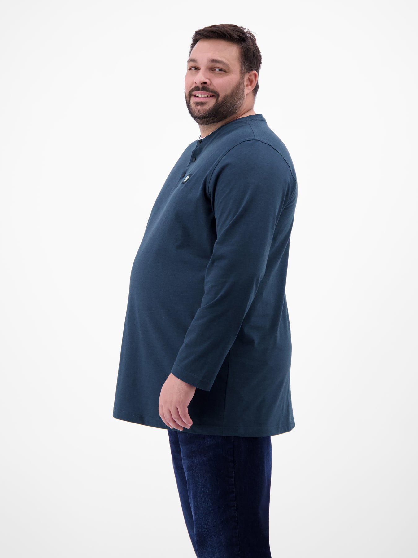 Serafino-Langarmshirt für Herren