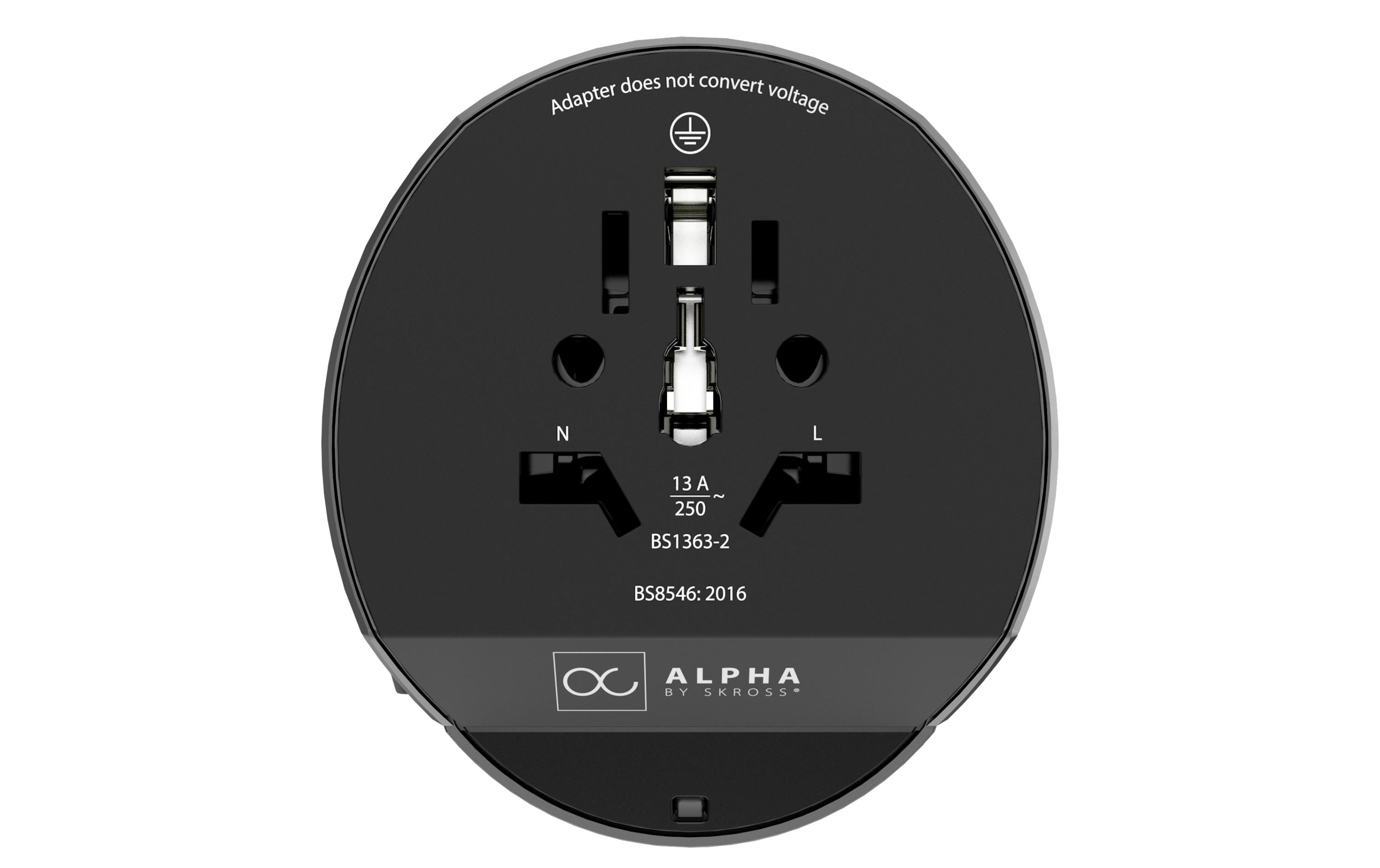 Weltreiseadapter AlphaWeltreiseadapter mit Hartschalen-Etui