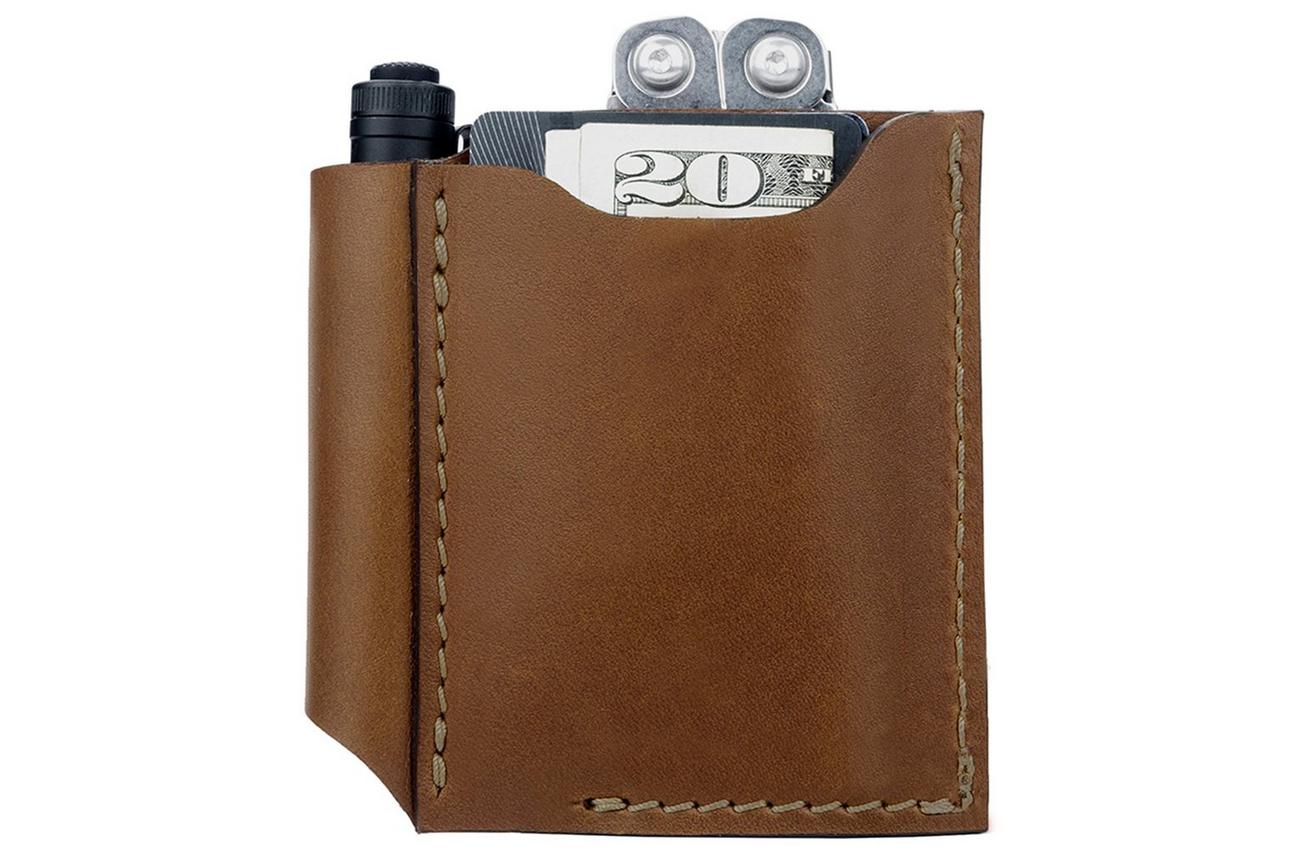 1791 EDC Pocket Duo Tool Organizer EDC-PK-DUO-CHN-A Chestnut, lederen broekzakholster
