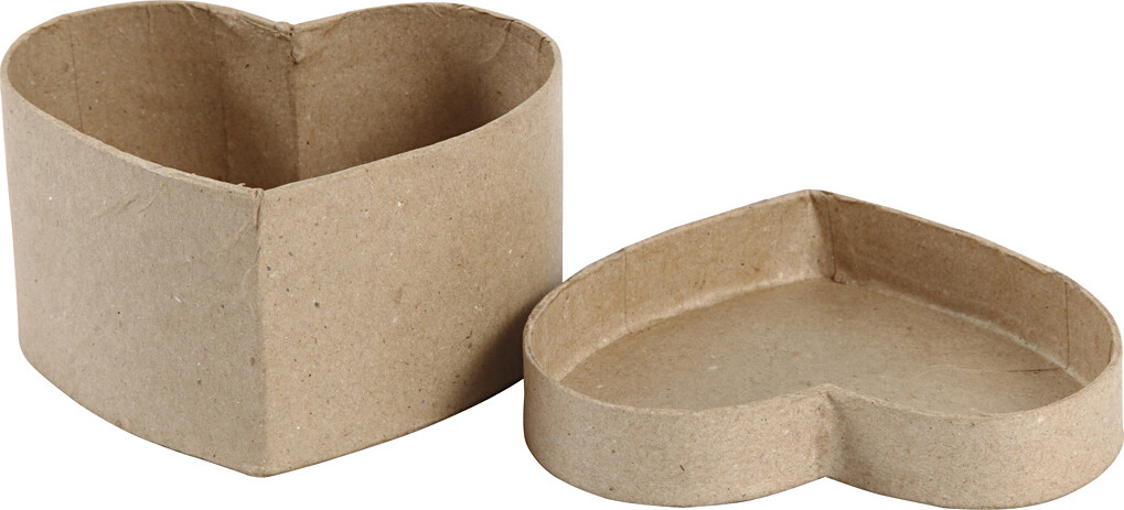 Hjerteæske - H 6 CM - Str. 11,5X11,5 CM - 1 Stk