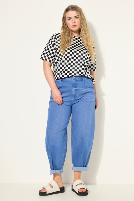 Ballon-Jeans, High Waist, Ballon Legs, 4-Pocket, Elastikbund