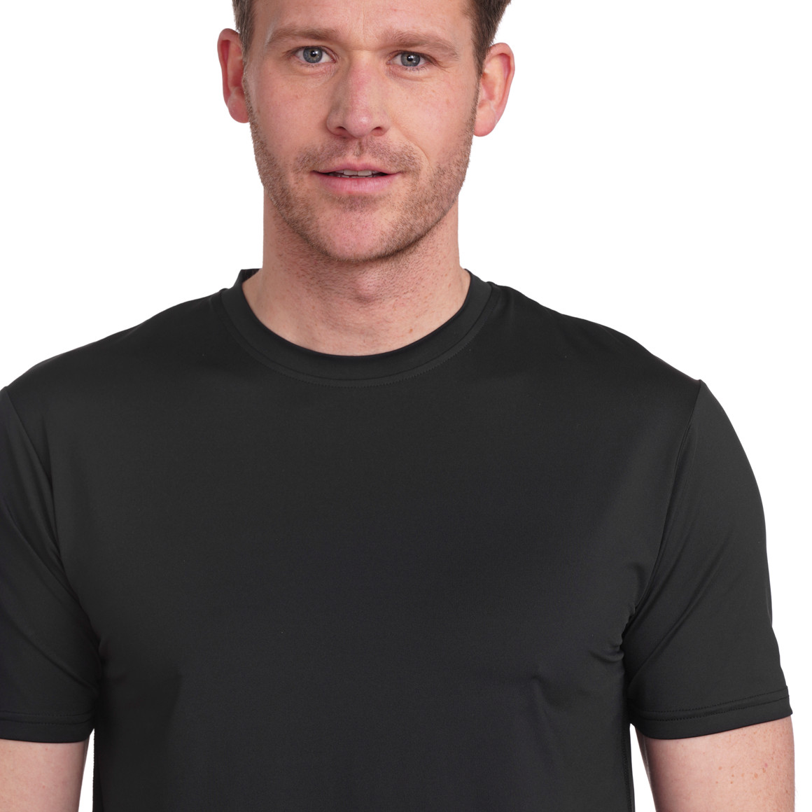 VanVaan Herren Sport-T-Shirt mit Rundhalsausschnitt schwarz