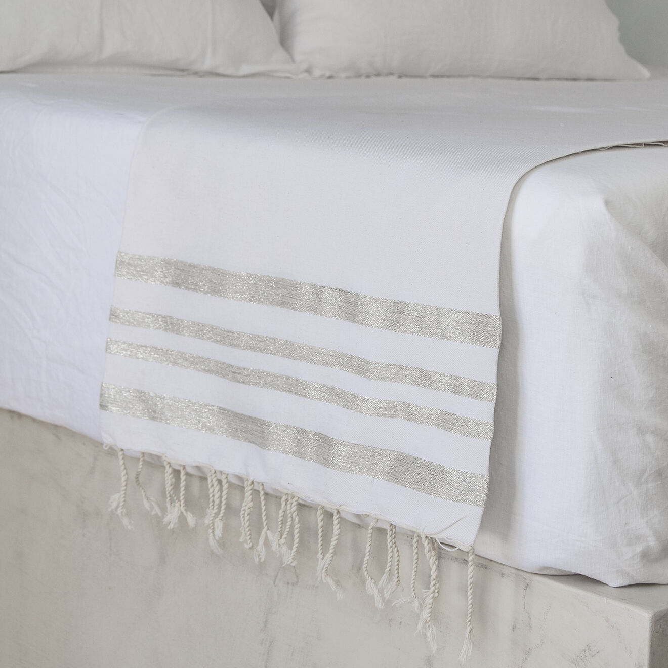 Febronie Nappe 100% Coton 200 g/m² Hamptons blanche