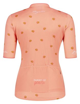 Maillot Manches Courtes Velo Rogelli Fruity - Femme - Corail